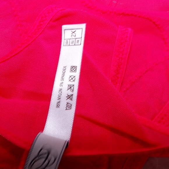 Oh La La Cheri Plus Size 2X Thong Hot Pink - Picture 4 of 5